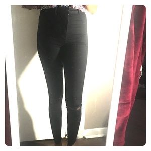 High Waist Black Jegging